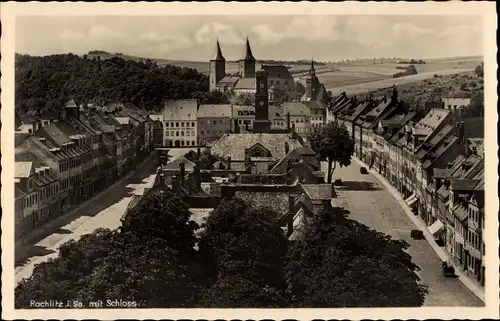 Ak Rochlitz an der Mulde, Schloss, Altstadt, Restaurant zur Börse