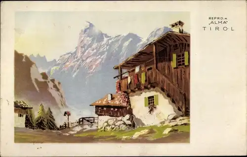 Künstler Ak Tirol, Repro n. Alma