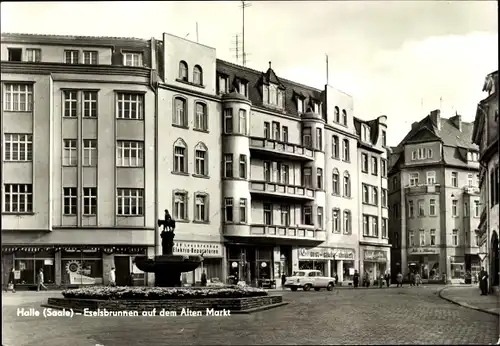 Ak Halle an der Saale, Eselsbrunnen auf dem Alten Markt