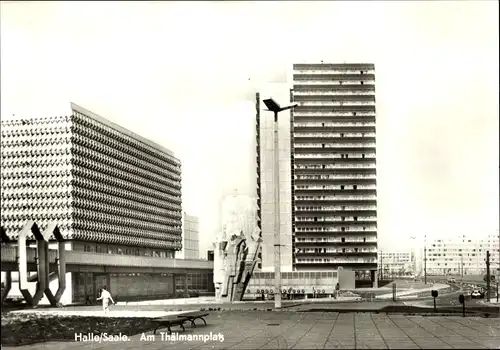 Ak Halle an der Saale, Am Thälmannplatz