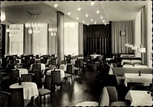 Ak Magdeburg, Hotel International, Cafe Wien, Innenansicht