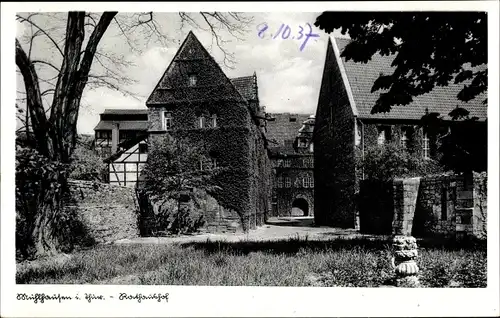 Ak Mühlhausen in Thüringen, Rathaushof