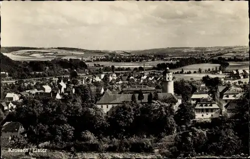 Ak Crossen an der Elster Thüringen, Ortsansicht