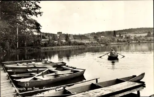 Ak Hainspitz in Thüringen, Gasthaus am See,  Gondelstation