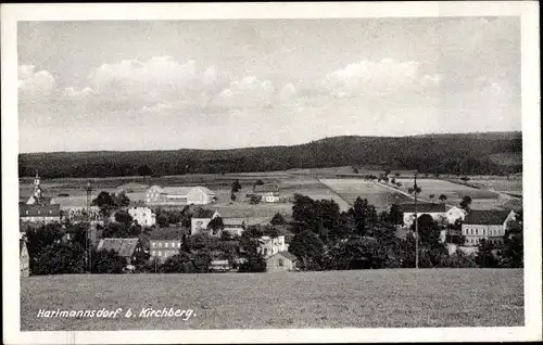 Ak Hartmannsdorf bei Kirchberg Sachsen, Ortsansicht