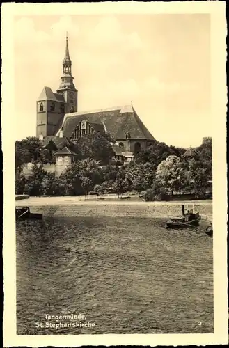 Ak Tangermünde an der Elbe, St. Stephanskirche