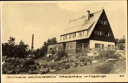 Foto Ak Schellerhau Altenberg im Erzgebirge, Ferienheim der Universelle