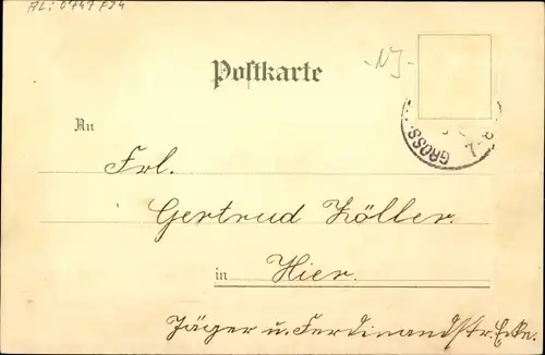 Präge Litho Glückwunsch Neujahr 1902, Margeriten