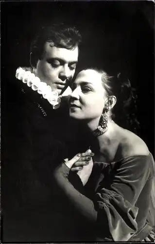 Foto Ak Theaterschauspieler, Liebespaar