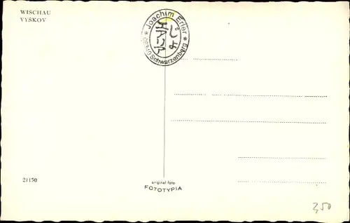 Ak Vyškov Wischau Südmähren, Blick aus der Ferne