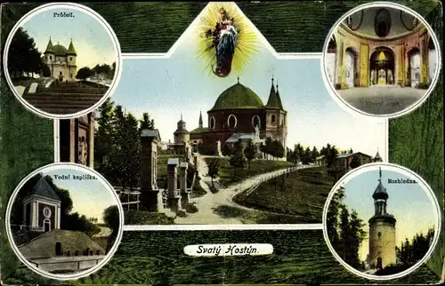 Ak Bystřice pod Hostýnem Bistritz am Hostein Region Zlin, Svatý Hostýn, Heiliger Hostein, Basilika