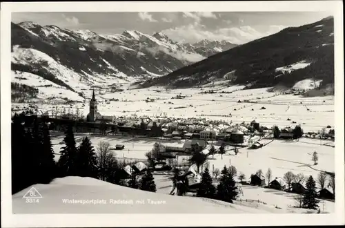 Ak Radstadt in Salzburg, Gesamtansicht mit Tauern