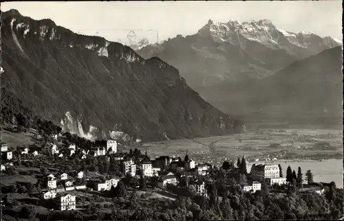 Ak Glion Montreux Kanton Waadt, Montreux et les Dents du Midi