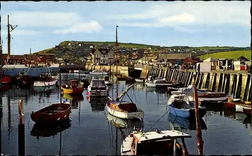 Ak Bridport Dorset England, The Harbour looking West, West Bay