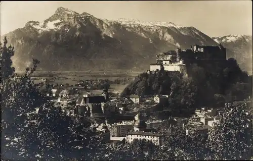 Ak Salzburg in Österreich, Blick zum Kapuzinerberg mit Umgebung