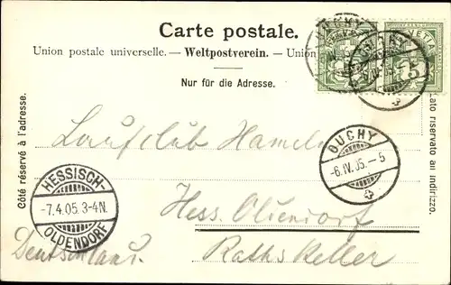 Ak Chillon Montreux Kanton Waadt, Le Port