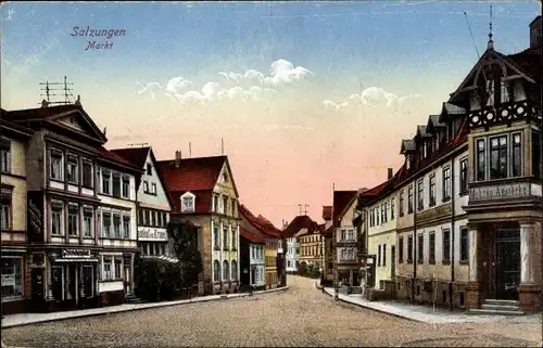 Ak Bad Salzungen in Thüringen, Markt