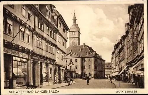 Ak Bad Langensalza in Thüringen, Marktstraße
