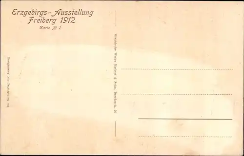 Ak Freiberg in Sachsen, Erzgebirgs Ausstellung 1912