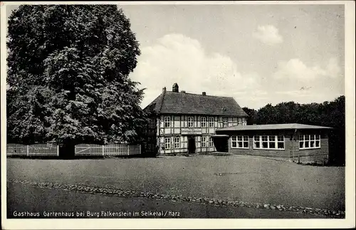 Ak Falkenstein im Harz, Gasthaus Gartenhaus im Selketal