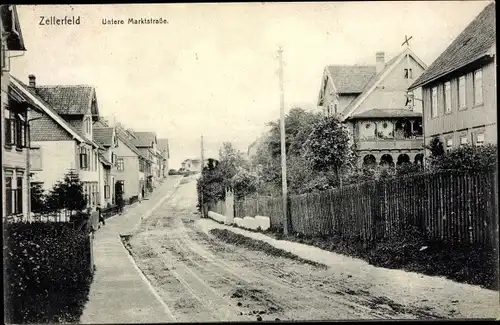 Ak Clausthal Zellerfeld im Oberharz, Untere Marktstraße