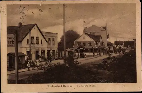 Ak Nordseebad Duhnen Cuxhaven, Cuxhavenerstraße