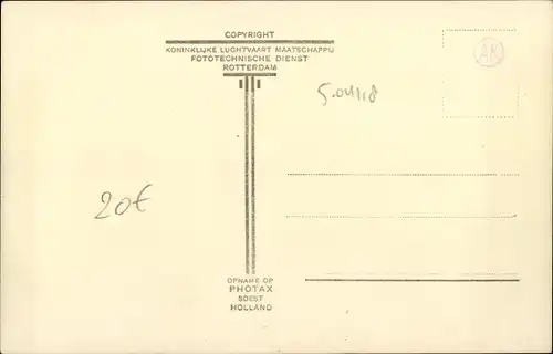 Ak Fokker F VII Verkeersvliegtuig der KLM, PH ADR, Niederländisches Flugzeug