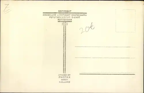 Ak Fokker F VII Verkeersvliegtuig der KLM, PH AEB, niederländisches Passagierflugzeug