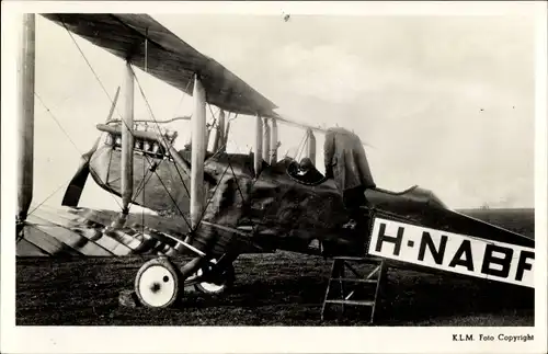 Ak Niederländisches Zivilflugzeug, KLM, De Havilland 9, H NABF