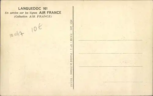 Ak Verkehrsflugzeug Languedoc 161, Air France, F-BATH