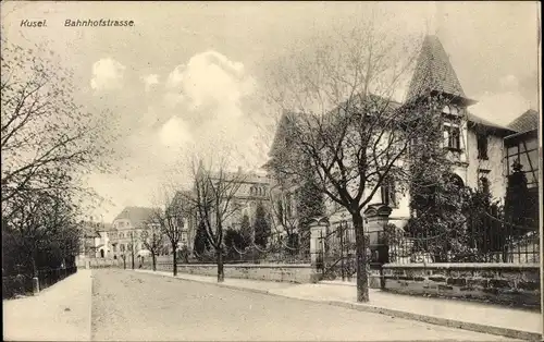 Ak Kusel in der Pfalz, Bahnhofstraße