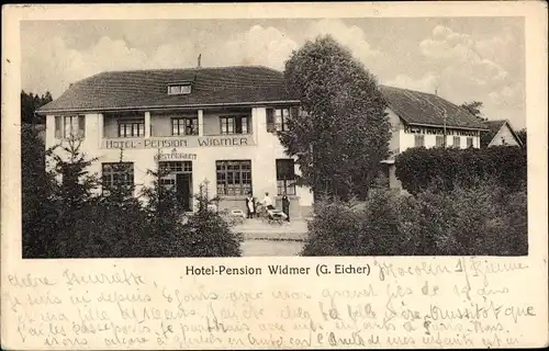 Ak Biel Bienne Kt. Bern, Hotel Pension Widmer