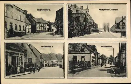 Ak Waldmohr in der Pfalz, Amtsgericht, Forstamt, Hauptstraße, Höcherstraße