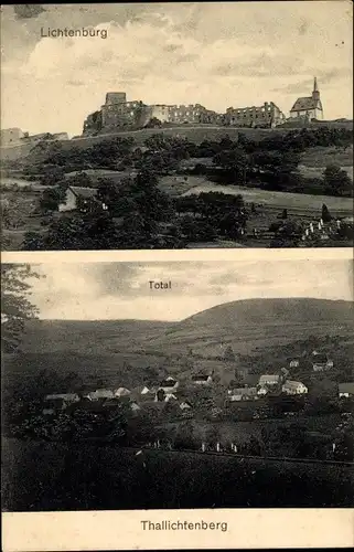 Ak Thallichtenberg in der Pfalz, Burg Lichtenberg, Lichtenburg, Panorama