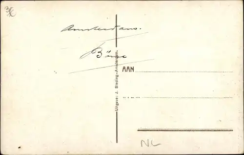 Ak Amsterdam Nordholland Niederlande, Beurs met Damrak, Beurs van Berlage, Straßenbahn