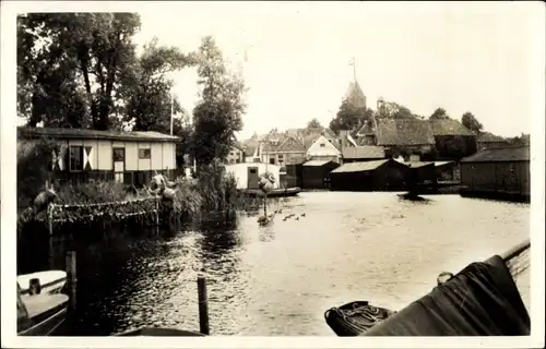 Ak Grouw Grou Friesland Niederlande, Teilansicht