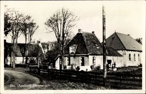 Ak Nes Ameland Friesland Niederlande, Dörpsgezicht