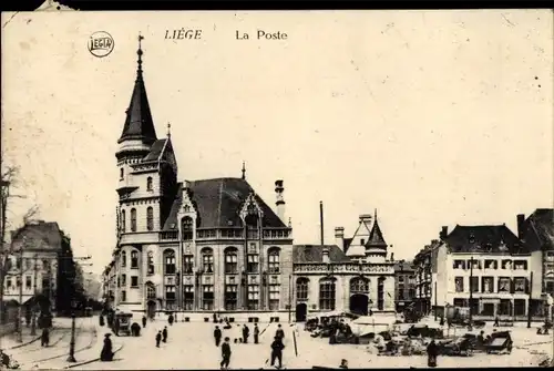 Ak Liège Lüttich Wallonien, La Poste