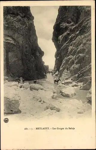 Ak Métlaoui Tunesien, Les Gorges du Selaja