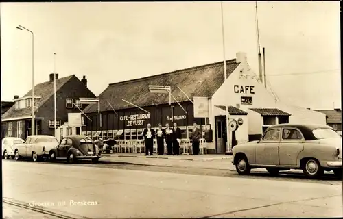Ak Breskens Sluis Zeeland Niederlande, Café-Restaurant