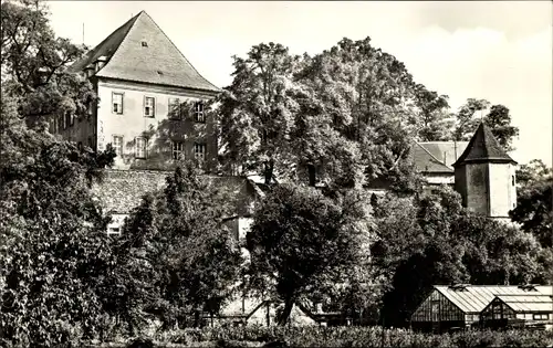 Ak Mutzschen Grimma in Sachsen, ehem. Schloss, Bezirksjugendschule der FDJ