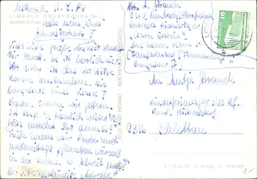 Ak Limbach Oberfrohna in Sachsen, Goetheschule