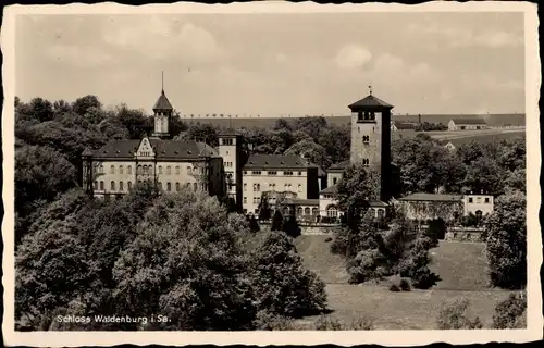 Ak Waldenburg Sachsen, Schloss, Gasthaus Grünfeld