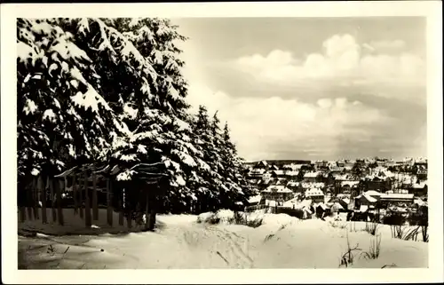 Ak Altenberg im Osterzgebirge, Winteransicht