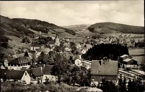 Ak Geising Altenberg im Erzgebirge, Panorama, Kirche