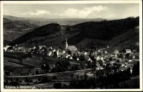 Ak Geising Altenberg Osterzgebirge, Gesamtansicht