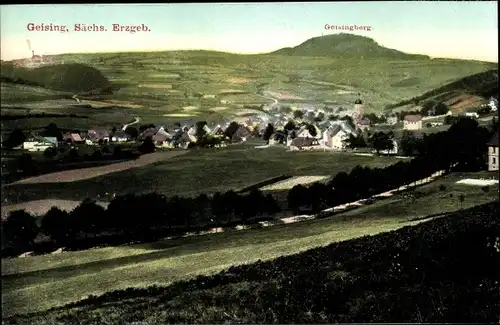 Ak Geising Altenberg Erzgebirge, Gesamtansicht, Geisingberg