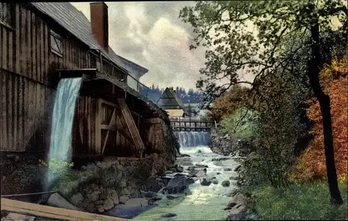 Ak Reheberg Zaunhaus Erzgebirge, Zinnwäschen bei Altenberg