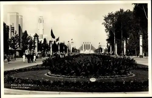 Ak Bruxelles Brüssel, Exposition 1935, Allee du Centenaire Eeuwfeestlaan