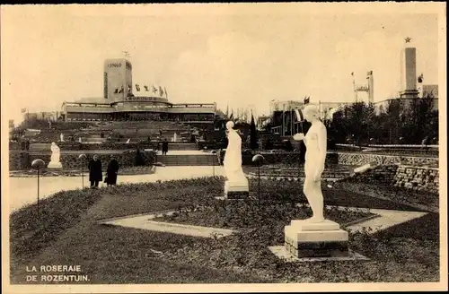 Ak Bruxelles Brüssel, Exposition 1935, La Roseraie